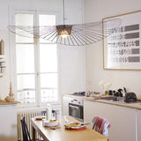 Tyalez Modern Simple Fabric Hat Shape Pendant Light