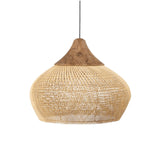 Tyalez Vintage Rattan Woven Chandelier
