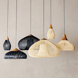 Tyalez Vintage Rattan Woven Chandelier