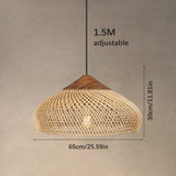 Tyalez Vintage Rattan Woven Chandelier