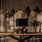 Tyalez Vintage Rattan Woven Chandelier