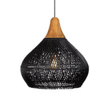 Tyalez Vintage Rattan Woven Chandelier
