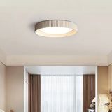 Tyalez Industrial Round Cement Flush Mount Ceiling Light