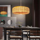 Tyalez Woven Rattan Pendant Lighting Countryside Style