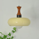 Tyalez Retro Minimalist Bauhaus Stained Round Glass Pendant Light