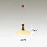 Tyalez Retro Minimalist Bauhaus Stained Round Glass Pendant Light