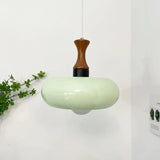 Tyalez Retro Minimalist Bauhaus Stained Round Glass Pendant Light