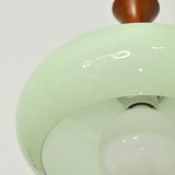 Tyalez Retro Minimalist Bauhaus Stained Round Glass Pendant Light