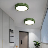 Vintage Cream-Style Bauhaus Entrance Ceiling Lamp