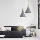 Nordic Creative Wooden Simple Bedroom Dining Room Chandelier