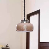 Spring Adjustable Glass Dining Room Chandelier