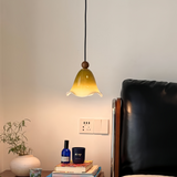 Retro Skirt Glass Bedroom Bedside Small Chandelier