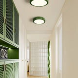 Vintage Cream-Style Bauhaus Entrance Ceiling Lamp