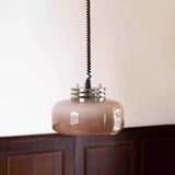 Spring Adjustable Glass Dining Room Chandelier
