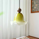 Retro Skirt Glass Bedroom Bedside Small Chandelier