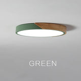 Tyalez LED Modern Ultra Thin Wood Ceiling Light
