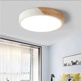 Tyalez LED Modern Ultra Thin Wood Ceiling Light