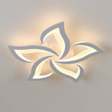 Tyalez Contemporary Flower Shape Iron LED Ceiling Light For Living Room