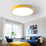 Tyalez LED Modern Ultra Thin Wood Ceiling Light