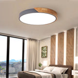 Tyalez LED Modern Ultra Thin Wood Ceiling Light