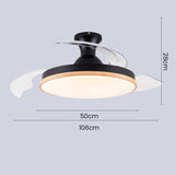 Simple Low Profile Ceiling Fan With LED Light