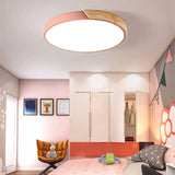 Tyalez LED Modern Ultra Thin Wood Ceiling Light