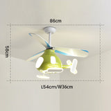Tyalez Contemporary Rotocopter Ceiling Fans with LED Lights