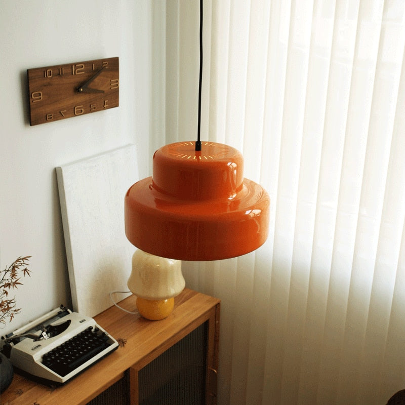 Tyalez Nordic Vintage Orange Ceiling Pendant Light