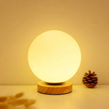 Modern Round Glass Table Lamp