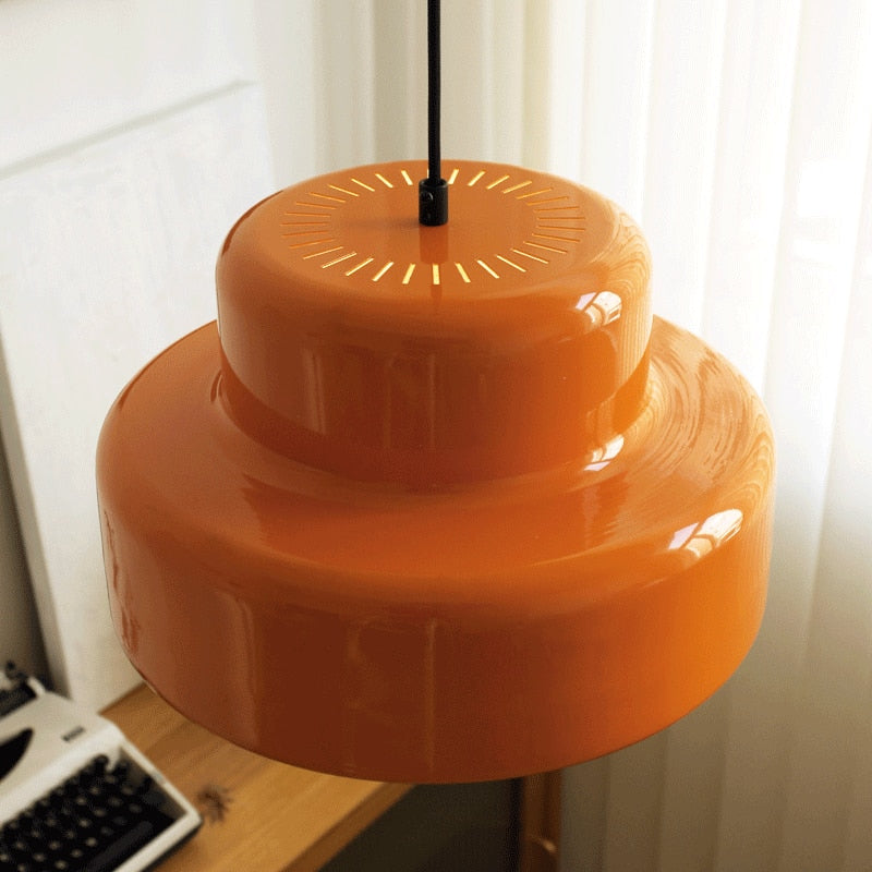 Tyalez Nordic Vintage Orange Ceiling Pendant Light