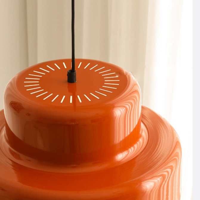 Tyalez Nordic Vintage Orange Ceiling Pendant Light