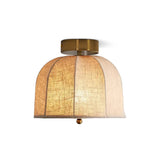 Retro linen fabric lamp corridor aisle ceiling lamp