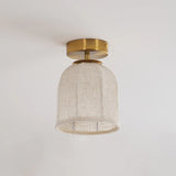 Retro linen fabric lamp corridor aisle ceiling lamp