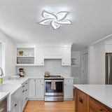 Tyalez Contemporary Flower Shape Iron LED Ceiling Light For Living Room
