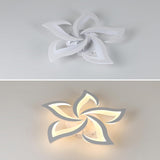 Tyalez Contemporary Flower Shape Iron LED Ceiling Light For Living Room