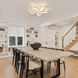 Tyalez Contemporary Flower Shape Iron LED Ceiling Light For Living Room