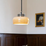 Spring Adjustable Glass Dining Room Chandelier