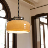 Spring Adjustable Glass Dining Room Chandelier