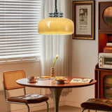 Spring Adjustable Glass Dining Room Chandelier