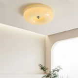Minimalist Bauhaus Style Cream Glass Ceiling Lamp