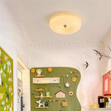 Minimalist Bauhaus Style Cream Glass Ceiling Lamp