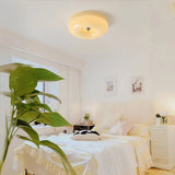 Minimalist Bauhaus Style Cream Glass Ceiling Lamp