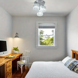 3-Light Modern Crystal Chandelier