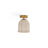 Retro linen fabric lamp corridor aisle ceiling lamp