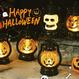 Portable LED Halloween Pumpkin Candle Lamp