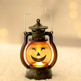 Portable LED Halloween Pumpkin Candle Lamp