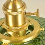 Tyalez Fluted Glass Short Cylinder Pendant LED Light in Vintage Style