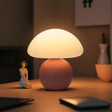 Tyalez French Cream Mushroom Lamp