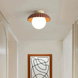 Cream Bud Glass Flush Ceiling Light