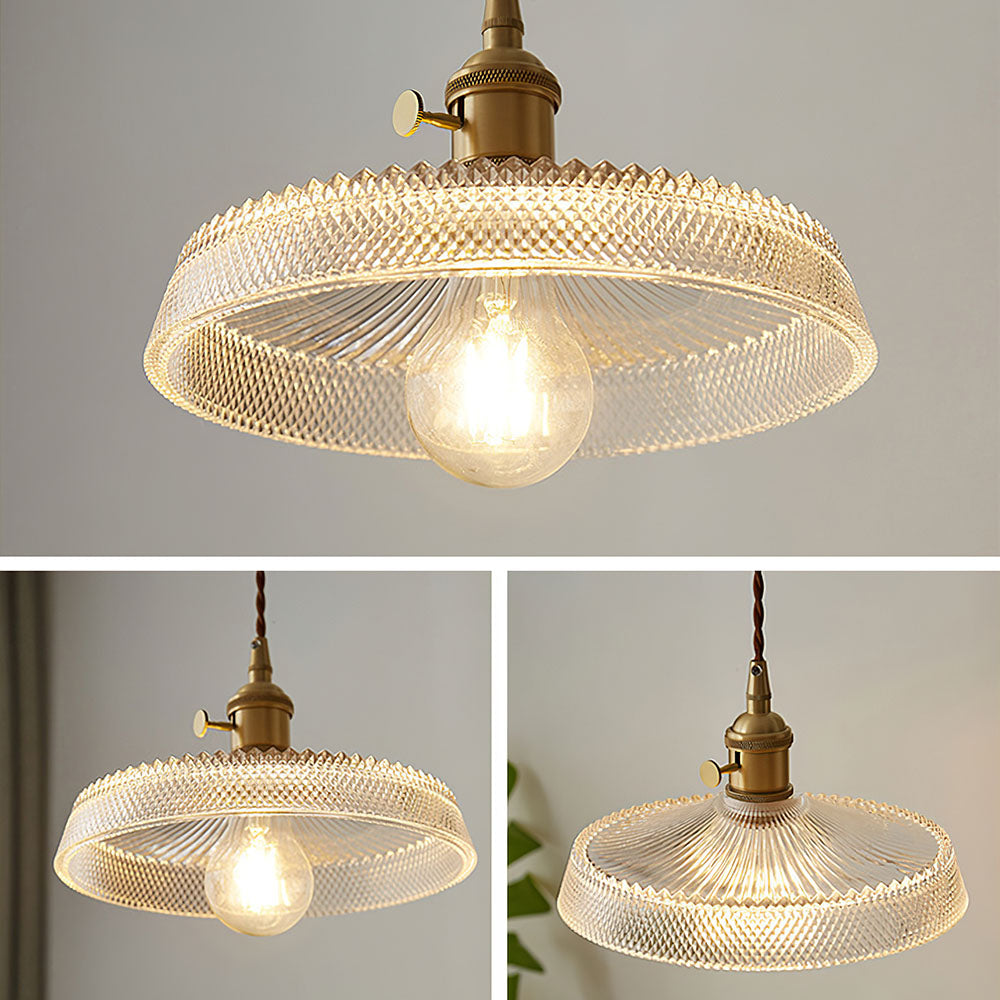 Tyalez Nordic Vintage Glass Bedroom Pendant Lights